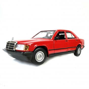 Bburago 1:24 Scale Diecast Model Car - Mercedes 190E 1987, Blue