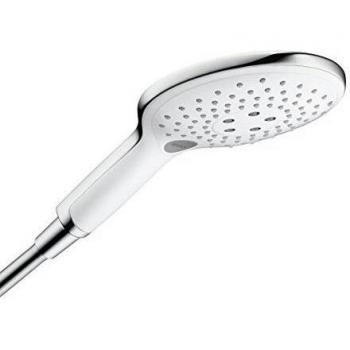 Hansgrohe 28587400 Raindance Select S 150 ducha de mano, 3 tipos de chorro, blanco/cromo