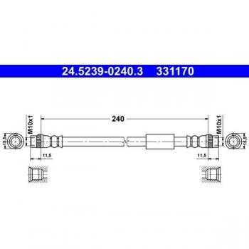 Latiguillo de freno ATE 24.5239-0240.3
