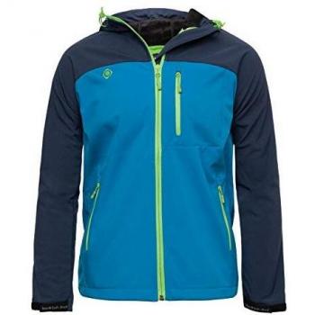 Izas Basile Chaqueta Softshell, Hombre, Noche/Azul Cian, S