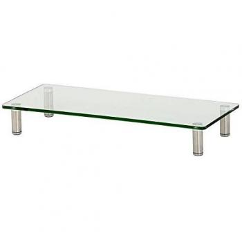 FITUEYES Cristal Elevador del Monitor Soporte del Computador Portátil Claro 56 x 24 x 9,5 cm DT105601GC