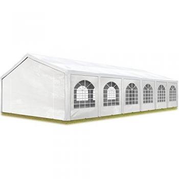 Carpa de fiesta TOOLPORT 5x12 m PE 450 blanca - alta calidad, carpa de lona, ideal para eventos y jardines