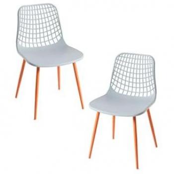 Pack 2 Sillas Riva - Sillas de Comedor - Color Gris