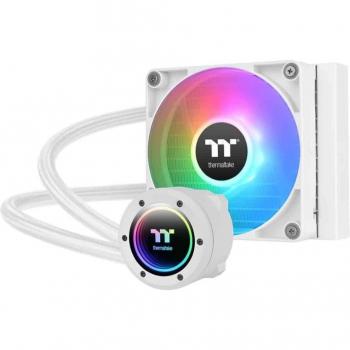 Thermaltake TH120 V2 ARGB Sync All-In-One Liquid Cooler Snow Edition, Refrigeración por agua, Kit de refrigeración líquida para procesador de 12 cm en color blanco