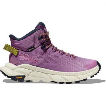 Botas de montaña Hoka Trail Code GORE-TEX para mujer, color lila amatista y blanco, talla 40(2/3)