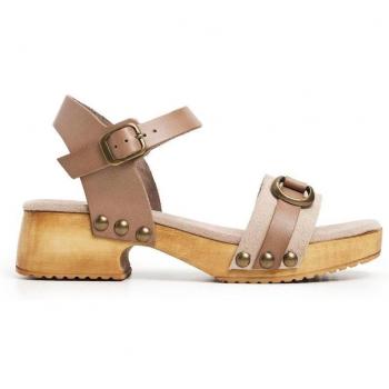 Sandalias de mujer Lois 74359 con detalle de tachuelas y cierre de hebilla