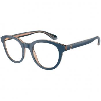 Giorgio Armani AR7256F Asian Fit 6085 Men's Eyeglasses Blue Size 50 - Frame Only with Blue Light Block Available