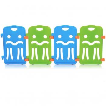 Baby Vivo Parque corralito plegable puerta robusto plastico bebe barrera de seguridad jugar Colors de Plástico - Paquete adicional
