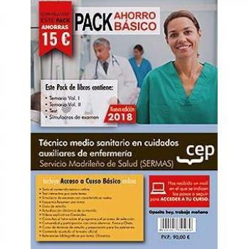 PACK AHORRO BÁSICO. Técnico medio sanitario en cuidados auxiliares de enfermería. Servicio Madrileño de Salud