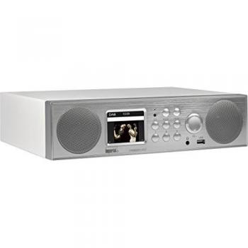 Imperial DABMAN i450 - Radio para Suelo de Cocina, Radio por Internet Dab+ y FM, Spotify Connect/reacondicionado, Color: Blanco Mate - Plata