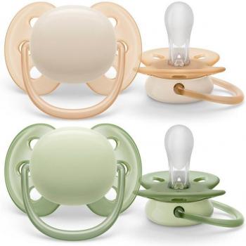 Chupete Philips Avent Ultra Soft 0-6 meses 2 uds