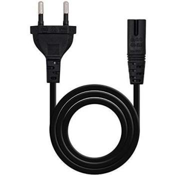 NANOCABLE 10.22.0402 - Cable de Alimentación para Cargador de Portátiles en Forma de 8