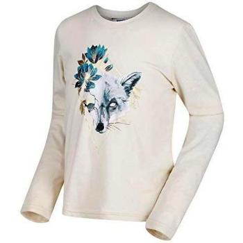 Regatta ' Wendell' Cotton Graphic Print Long Sleeve T-Shirt Polos/Camisetas, Infantil, LightVanilla, 3-4