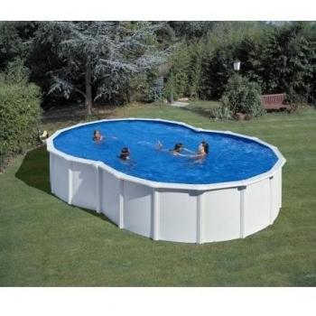 Gré – Kit piscina acero en 8 Varadero blanca – 5.00 x 3.40 X 1.20 m