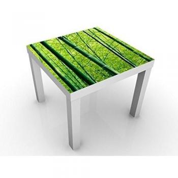 Apalis Mesa de diseño Bamboo Trees No.2 55x55x45cm, Tischfarbe:Weiss;Größe:55 x 55 x 45cm