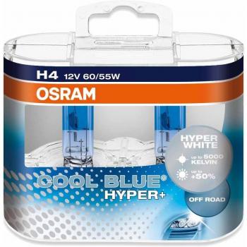 Osram 62193CBH+-HCB Cool Blue Hyper+ Lámpara Especial, Solo para Uso Off-Road, 12V, 60/55W, Casquillo P43T, Embalaje Duo Box
