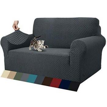 MAXIJIN, Las más Nuevas Fundas de sofá Jacquard de 2 plazas, Fundas Antideslizantes para el Asiento del Amor del Perro, Fundas Protectoras