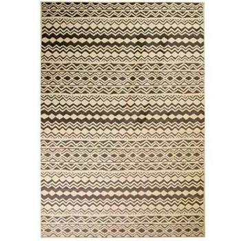 vidaXL Alfombra Moderna Diseño Tradicional Beige/Gris 80x150cm Decoración Casa
