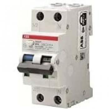 Interruptor automático y diferencial ABB System Pro M Compact DS201, 2P, 10A, Sensibilidad 10mA, Poder de corte 6 kA, Montaje en Carril DIN