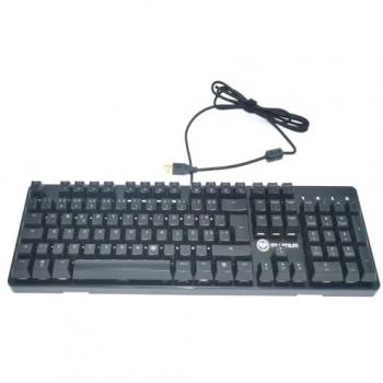 Teclado Mecánico Gaming Millenium MT2PT Retroiluminación RGB Personalizable Anti-Ghosting QWERTY Portugués Cable USB Trenzado