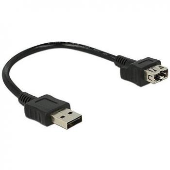 Cable alargador DeLOCK USB 2.0-A de 0,2m