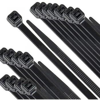 Beshine Bridas para Cables - 300mm x 4.8mm Bridas de Nailon, 250 Unidades, Negro