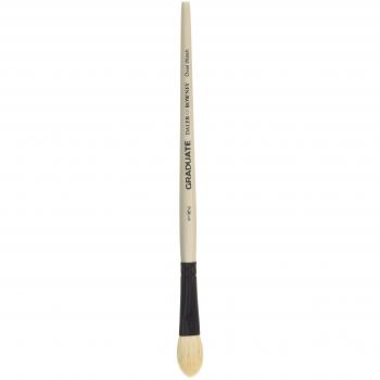 Pincel Oval de Pelo de Cabra Blanca 1/2 - Mango Corto - Daler Rowney Graduate