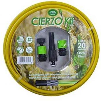 Manguera Agrícola Cierzo 19MM x 20M de 3 Capas con Refuerzo - Kit FITT