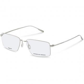 Porsche Design P8750 C Armazones y Lentes Recetadas para Hombre Plateadas, Color Silver, Talla 57