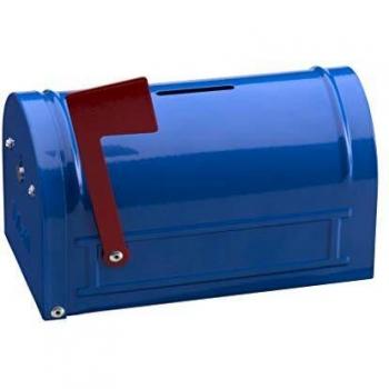Arregui Hucha Mail C9701 Caja de Caudales Infantil, Hucha infantil, con forma de Buzón Americano, color azul