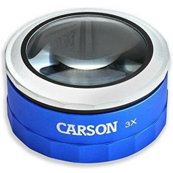 Carson Focus Magnifier for Reading, Blue, Hand Held