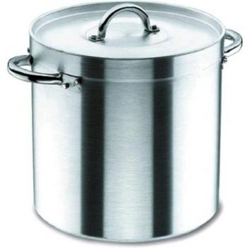 Lacor - 20126 - Olla Recta Con Tapa Chef Aluminio 26 cms
