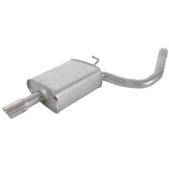 Silenciador trasero ASMET 06.021 con diseño específico para vehículos, fabricado en acero inoxidable, resistencia a la corrosión, fácil instalación y compatibilidad con múltiples modelos de automóviles