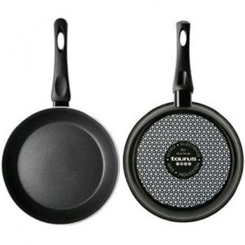 Taurus Sartén Acero Esmaltado, Negro, 20 cm