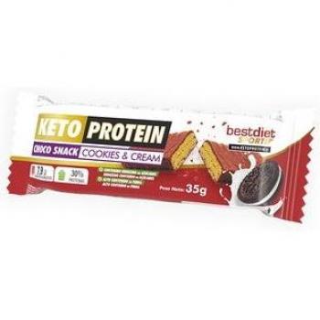 Barritas de Proteína Keto con Sabor a Chocolate y Galleta (24 unidades)