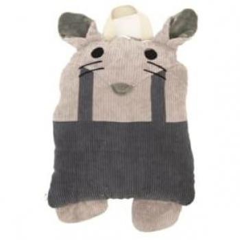 Manta Infantil de Viaje Ratón Gris 85 x 145 cm