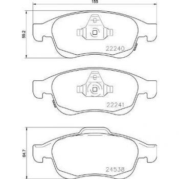 Pastillas de freno BREMBO P 23 165X