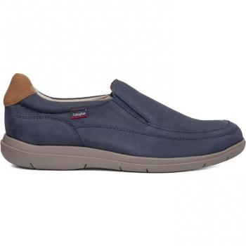 Zapatos de hombre Callaghan en azul marino de piel nobuk