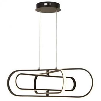 Lámpara de Techo LED Clip Moderna de Acero Negro y Blanco, 52,44W, 3000-4500-6500K