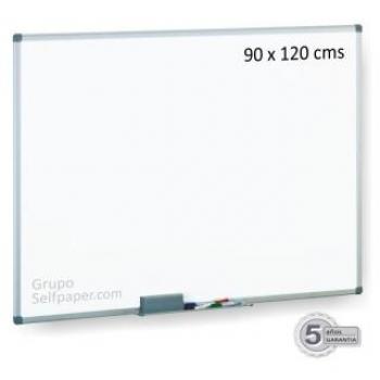 Pizarra melaminada blanca 90x120 cm