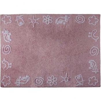 PROMOCIÓN - Mat 120x160 cm infantil Dibujo infantil Rosa