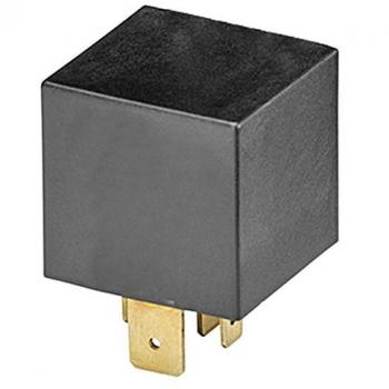 HELLA 4RA 003 437-111 Relé, corriente de trabajo - 12V - 4polos - Diagrama de circuito: S1 - Conector: B3 - Contacto cierre alto rendimiento - Color: negro - sin soporte