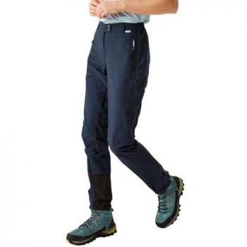 Regatta Women's Isoflex Stretch Water Repellent Mountain Walking Trousers - Navy Size 12