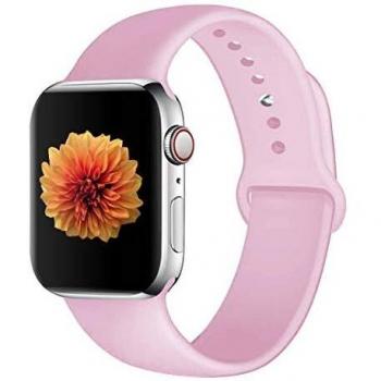 Desconocido Correa de Reloj Compatible con Apple Watch 44 mm 42 mm 40 mm 38 mm, Correa de Repuesto de Silicona Suave y Agradable para la Piel, Compatible con la Serie iWatch 5/4/3/2/1