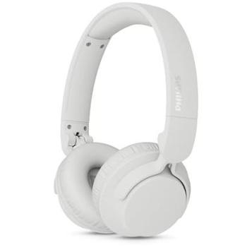 Auriculares Inalámbricos Philips TAH4500WT con Cancelación Activa de Ruido (ANC), Bluetooth, 70 horas de reproducción, Almohadillas y Batería Intercambiables - Blancos