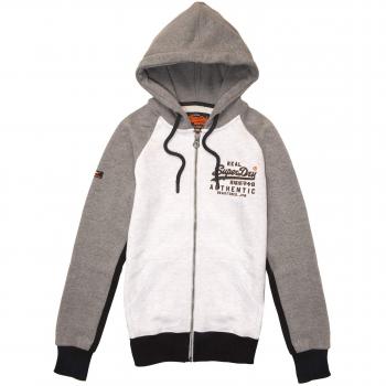 Superdry - Sudadera con Capucha - para Hombre Gris Grey Blizzard Marl XXXL