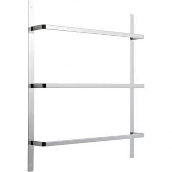 Toallero triple cromo para atornillar con diseño elegante
