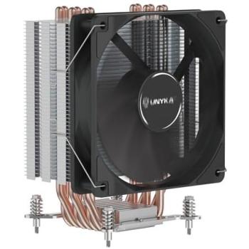 Disipador CPU UNYCOOL H60 - Refrigeración por Aire 120mm, PWM, Multisocket (Intel LGA1700 y AMD AM4), 6 Heatpipes, ARGB