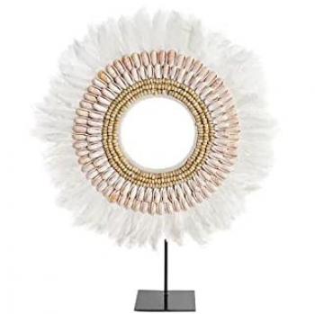 Figura Decorativa DKD Home Decor Hierro Pluma (50 x 12,5 x 59 cm)