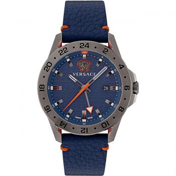 Reloj Versace Sport Tech GMT Hombre 45mm Acero y Fibra de Carbono 5ATM